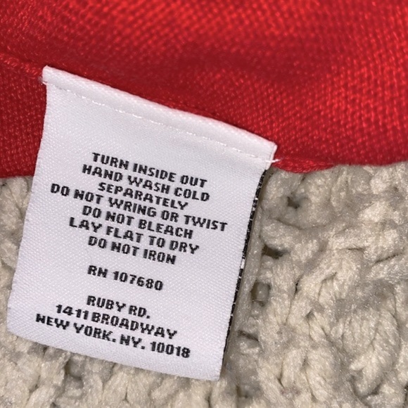 Ruby Road red knit sweater cardigan size 1X - Picture 6 of 8